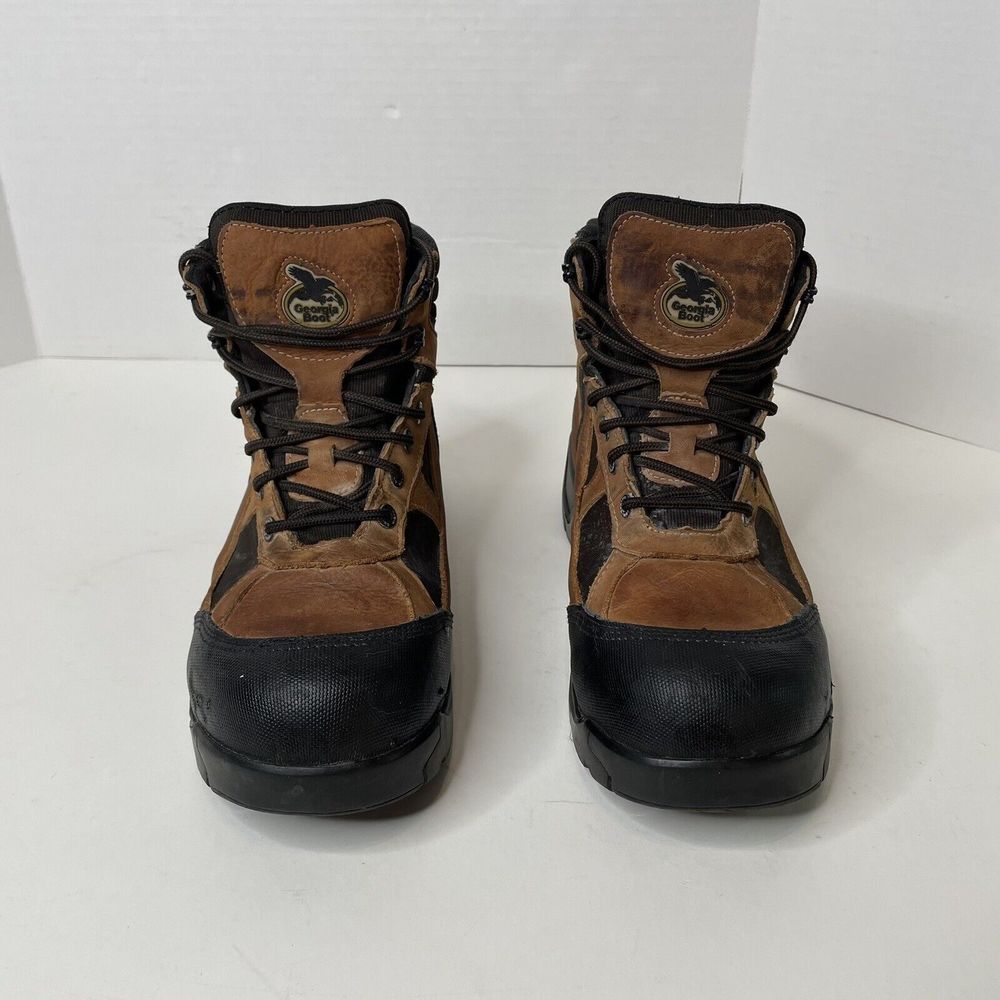 Georgia Men’s Work Boots Brown, Size 12, 6” Vibram Hiker GTX Safety Toe - Picture 3 of 9